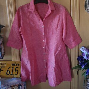 Nice long blouse - just belt it and go - Lilibleu